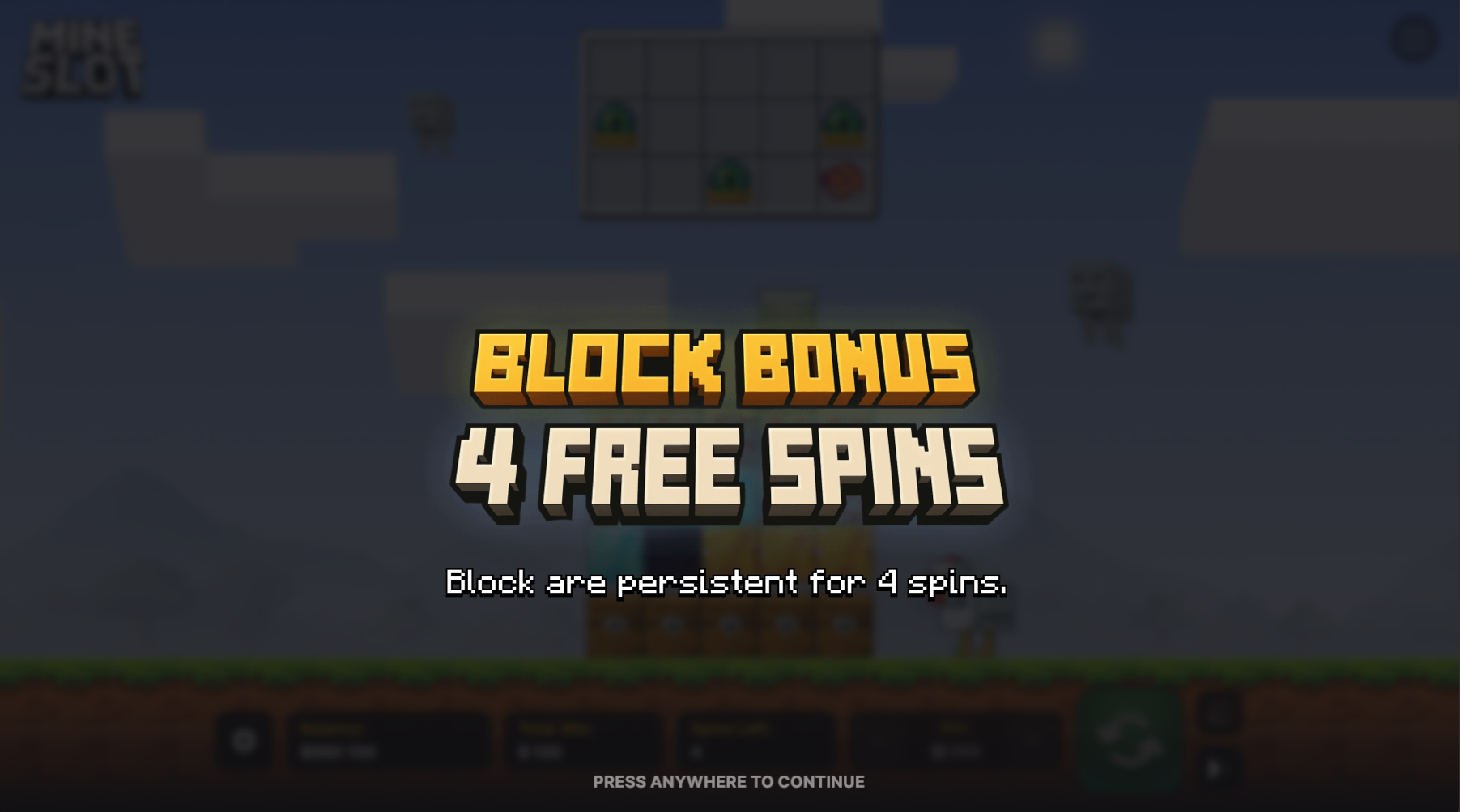 Mine Slot’ta bonus satın alma