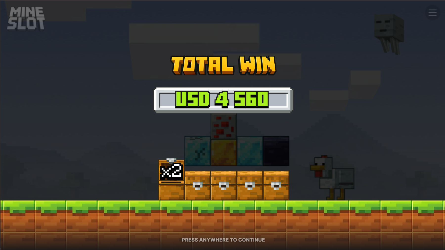 Mine Slot’ta kazanç